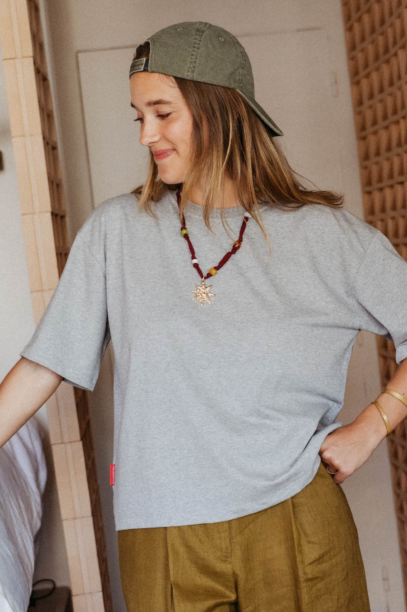 The Frangipani Tee - Grey Mélange