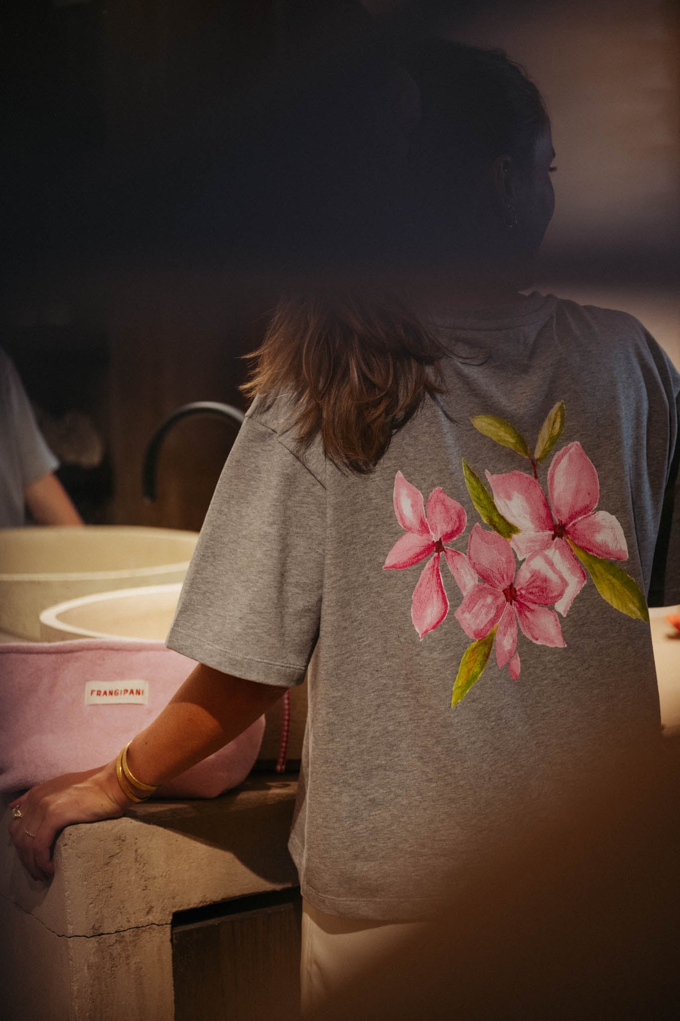 The Frangipani Tee - Grey Mélange