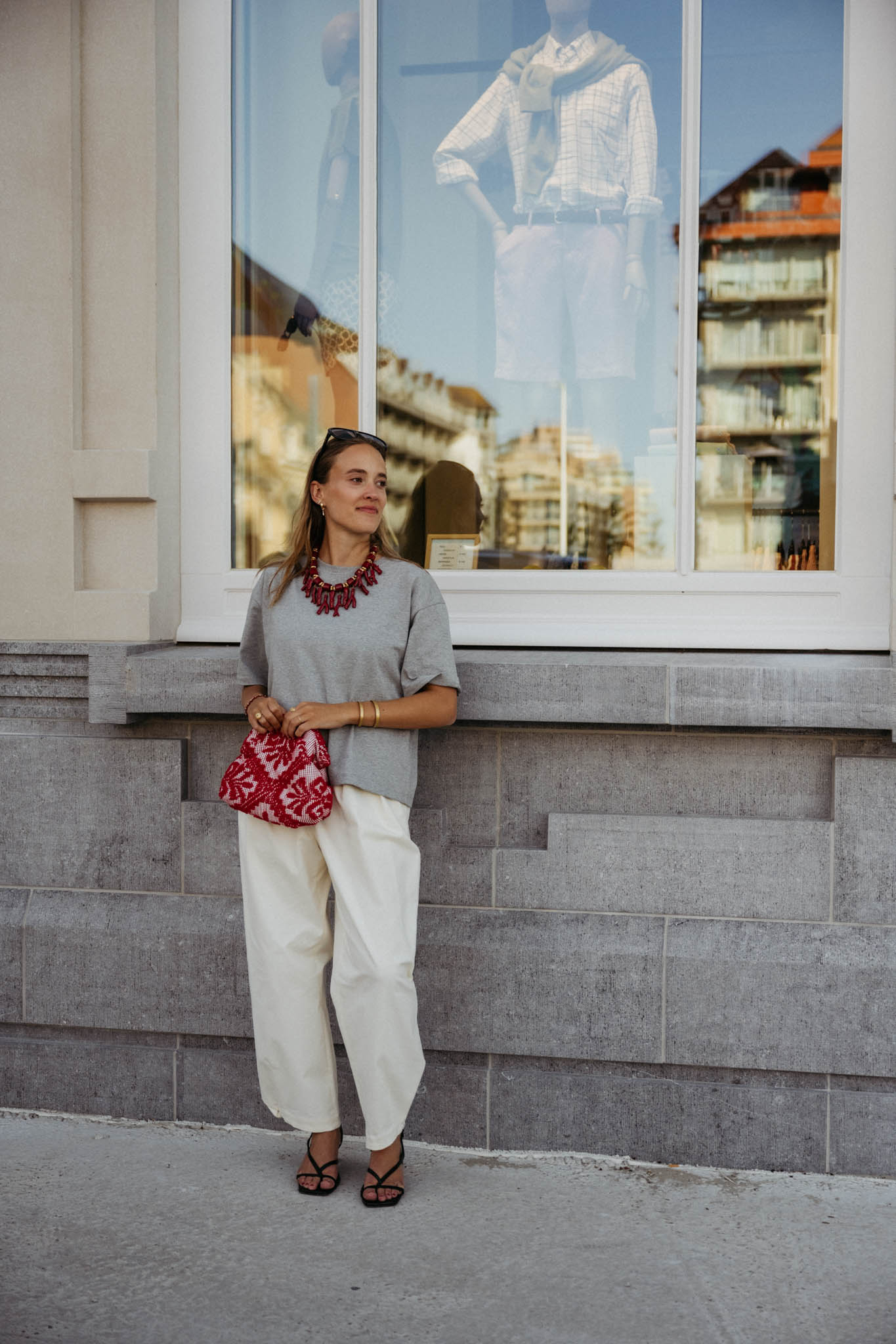 The Frangipani Tee - Grey Mélange