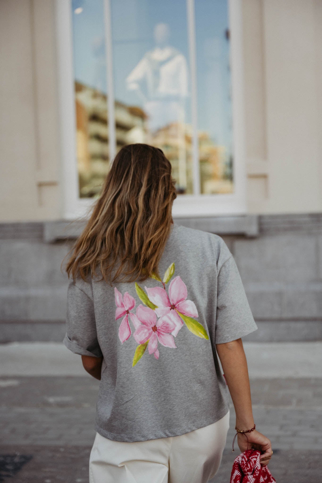 The Frangipani Tee - Grey Mélange