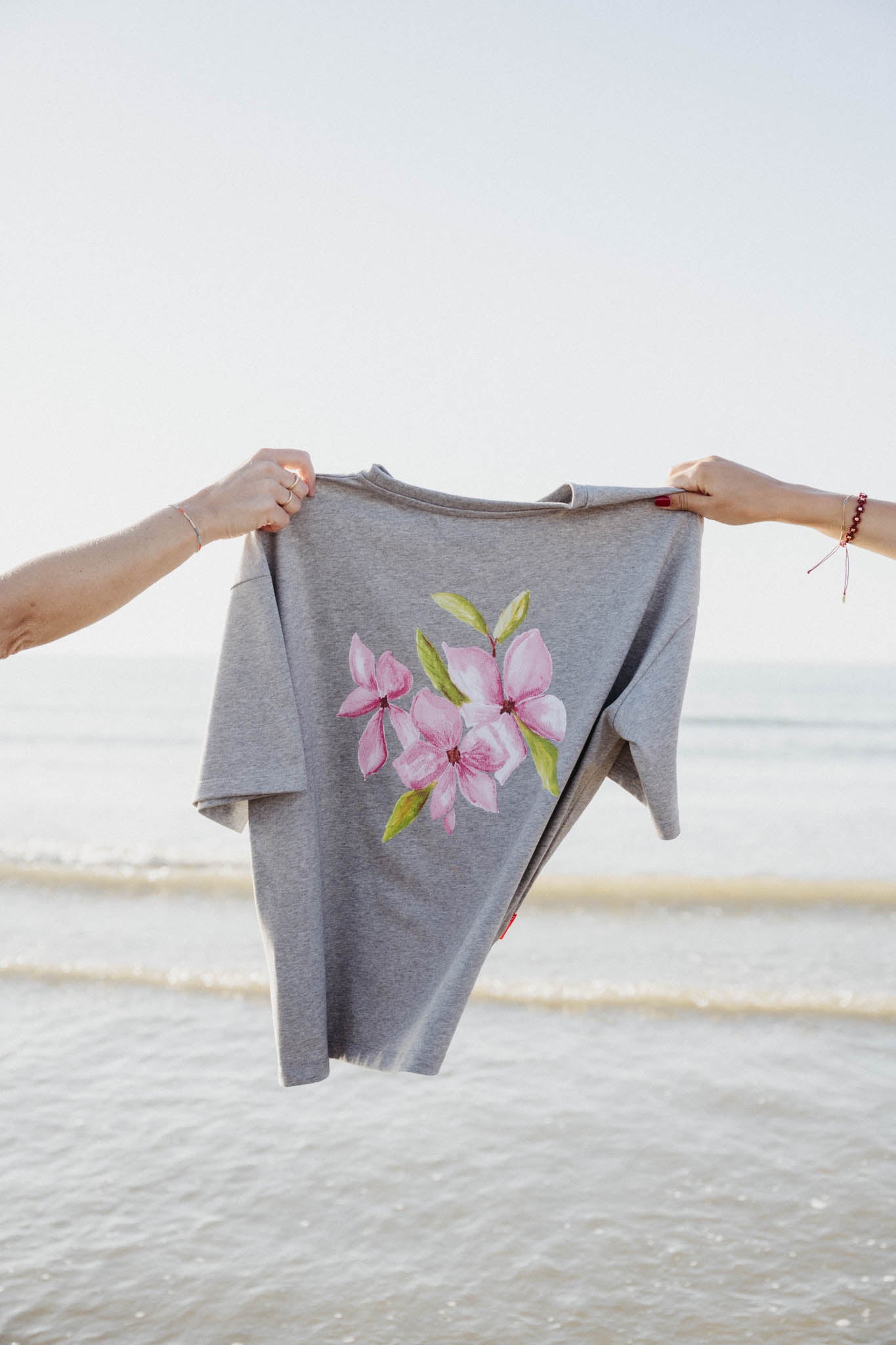 The Frangipani Tee - Grey Mélange
